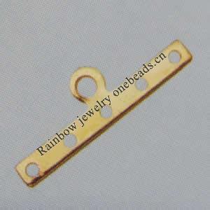 Spacer bars, Iron Jewelry Findings, 6-hole, 26x3mm hole=1.5mm, Sold per pkg of 5000
