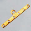 Spacer bars, Iron Jewelry Findings, 7-hole, 30x3mm hole=1.5mm, Sold per pkg of 5000