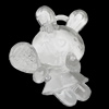 Transparent Acrylic Pendant, Animal 50x35mm Hole:3mm, Sold by Bag 