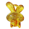 Transparent Acrylic Pendant, Animal 30x20mm Hole:2mm, Sold by Bag 