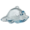 Transparent Acrylic Pendant, Hat 36x45mm Hole:2mm, Sold by Bag 