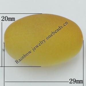 Dichroice Matte Acrylic Beads, Oval 29x20mm Hole:3.5mm, Sold by Bag 