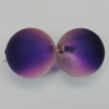 Dichroice Matte Acrylic Beads, Round 20mm Hole:3.5mm, Sold by Bag 