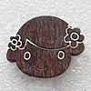  Wooden Applique, 32x25x4mm Sold by PC