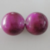 Imitation Ceramics Acrylic Beads, Round 12mm Hole:2mm, Sold by Bag