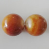 Imitation Ceramics Acrylic Beads, Round 16mm Hole:2.5mm, Sold by Bag