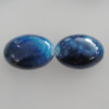 Imitation Ceramics Acrylic Beads, Oval 24x16mm Hole:2.5mm, Sold by Bag