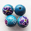 Wooden Jewelery Beads, Round 25mm Hole:4mm, Sold by PC