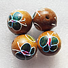 Wooden Jewelery Beads, Round 24mm Hole:4mm, Sold by PC