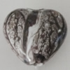 Watermark Acrylic Beads, Heart 21x19mm Hole:2.5mm, Sold by Bag 