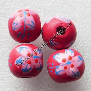 Wooden Jewelery Beads, Drum 18x20mm Hole:4mm, Sold by PC