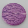 Watermark Acrylic Beads, Flat Round 40mm Hole:3mm, Sold by Bag 