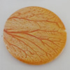 Watermark Acrylic Beads, Flat Round 50mm Hole:3mm, Sold by Bag 