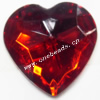 Taiwan Acrylic Cabochons,Faceted Heart 18mm,Sold by Bag