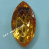 Taiwan Acrylic Cabochons,Faceted Horse eye 18x32mm,Sold by Bag