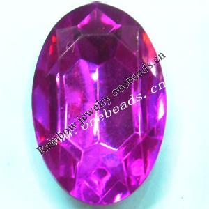 Taiwan Acrylic Cabochons,Faceted Flat Oval 20x30mm,Sold by Bag