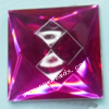 Taiwan Acrylic Cabochons,Faceted Square 30x30mm,Sold by Bag