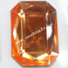 Taiwan Acrylic Cabochons,Faceted Rectangle 30x40mm,Sold by Bag