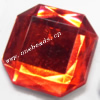 Taiwan Acrylic Cabochons,Faceted Square 23mm,Sold by Bag