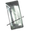 Taiwan Acrylic Cabochons,Faceted Rectangle 6x13mm,Sold by Bag