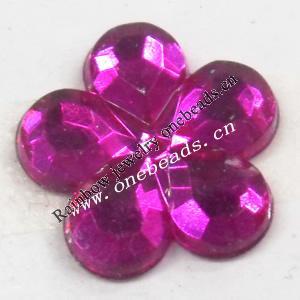 Taiwan Acrylic Cabochons,Faceted Flower 16mm,Sold by Bag