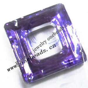 Taiwan Acrylic Cabochons,Hollow Faceted Square 20x20mm,Sold by Bag