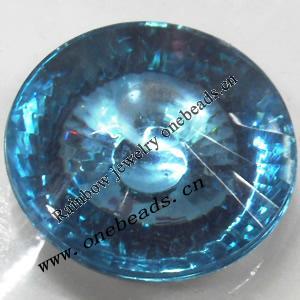 Taiwan Acrylic Cabochons,Faceted Flat Round 32mm,Sold by Bag