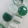 Gemstone beads, Agate(dyed), Flat Round 26mm Hole:2.5mm, Sold per 16-inch strand