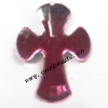 Taiwan Acrylic Cabochons,Faceted Cross 45x30mm,Sold by Bag