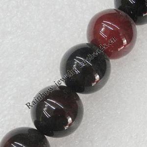 Gemstone beads, Agate(dyed), Round 14mm Hole:1.5mm, Sold per 16-inch strand