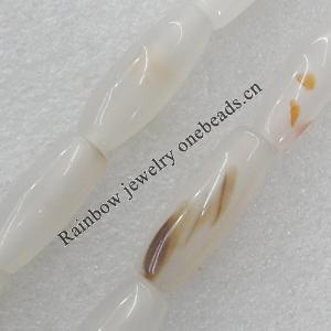 Gemstone beads, Agate(dyed), 16x11mm Hole:2.5mm, Sold per 16-inch strand
