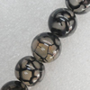 Gemstone beads, Agate(dyed), Round 14mm Hole:3mm, Sold per 16-inch strand