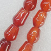 Gemstone beads, Agate(dyed), 15x11mm Hole:2mm, Sold per 16-inch strand