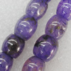 Gemstone beads, Agate(dyed), Drum 15x13mm Hole:2.5mm, Sold per 16-inch strand