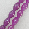 Gemstone beads, Agate(dyed), Oval 12x8mm Hole:1mm, Sold per 16-inch strand