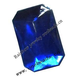 Taiwan Acrylic Cabochons,Faceted Rectangular 6x8mm,Sold by Bag