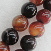 Gemstone beads, Agate(dyed), Round 14mm Hole:1.5mm, Sold per 16-inch strand
