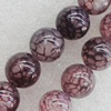 Gemstone beads, Agate(dyed), Round 14mm Hole:1.5mm, Sold per 16-inch strand