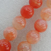 Gemstone beads, Agate(dyed), Round 16mm Hole:2mm, Sold per 16-inch strand