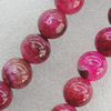 Gemstone beads, Agate(dyed), Round 16mm Hole:2.5mm, Sold per 16-inch strand