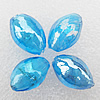 Silver Foil Lampwork Beads, Oval 11x16mm, Hole:About 2mm, Sold by PC