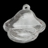 Transparent Acrylic Pendant, 31x31mm Hole:1.5mm, Sold by Bag 
