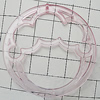 Transparent Acrylic Pendant, 51mm Hole:1mm, Sold by Bag 