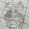 Transparent Acrylic Pendant, Animal 34x22mm Hole:1.5mm, Sold by Bag 