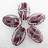 Lampwork Beads, Horse Eye 18x26x10mm, Hole:About 2mm, Sold by PC