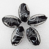 Lampwork Beads, Horse Eye 18x26x10mm, Hole:About 2mm, Sold by PC