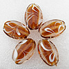 Lampwork Beads, Horse Eye 18x26x10mm, Hole:About 2mm, Sold by PC