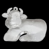 Transparent Acrylic Pendant, Animal 55x45mm Hole:2mm, Sold by Bag 