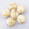 Lampwork Beads, Flat round 20x10mm, Hole:About 2mm, Sold by PC