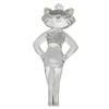 Transparent Acrylic Pendant, Animal 63x27mm Hole:2mm, Sold by Bag 